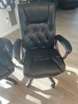 4 leather chairs