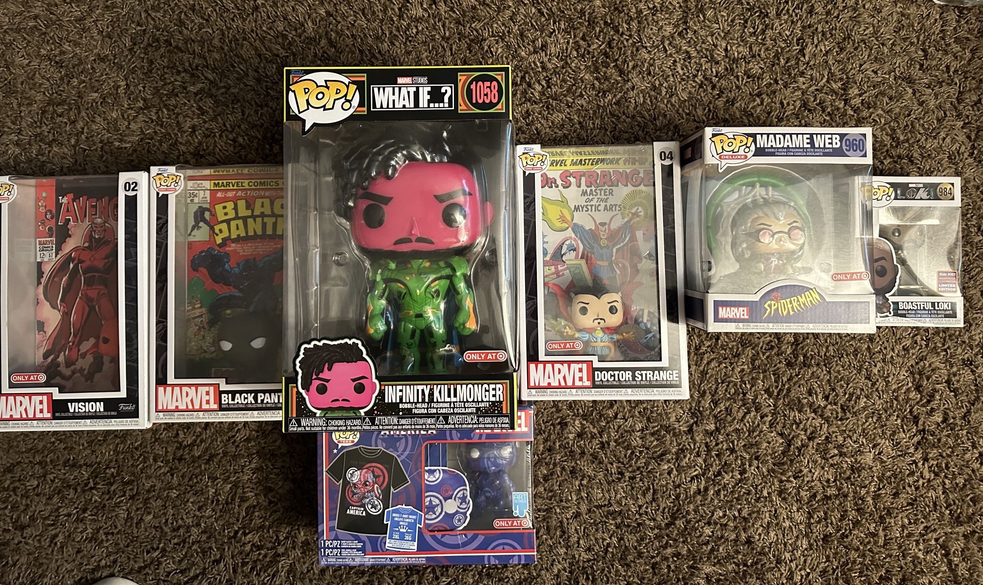 MARVEL Funko Pops Characters Prices Vary