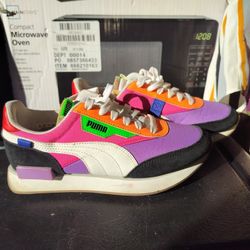 Women's Size 7 Multi Color Puma's NWT And Box
