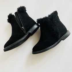 Gap Baby Girl / Toddler Faux Fur Booties Boots Black Size US 6