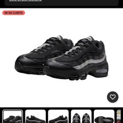 Nike Air Max 95 OG Big Bubble Black White Metallic Silver