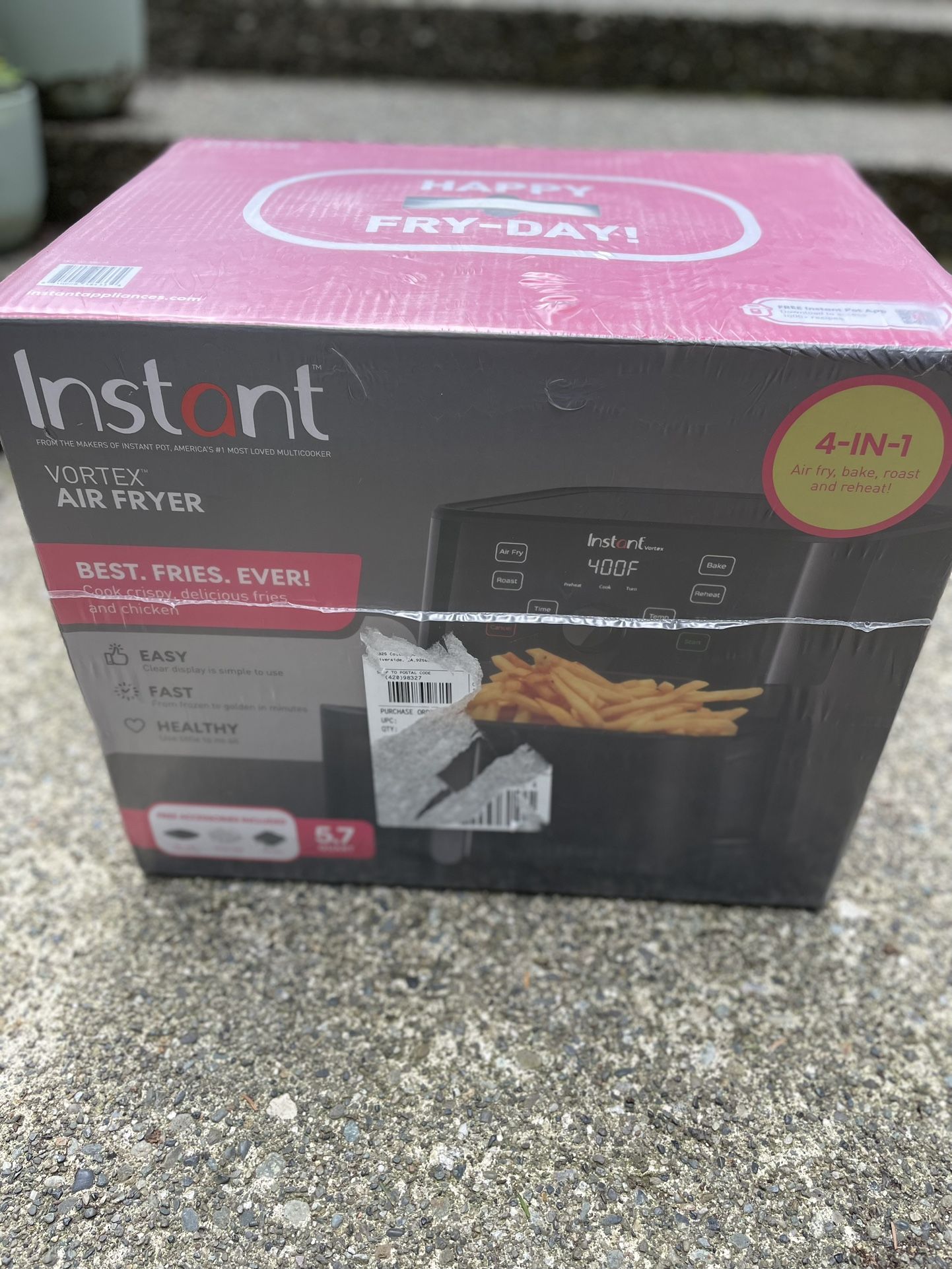 Instant Pot Vortex 5.7QT Large Air Fryer Oven Combo for Sale in Issaquah,  WA - OfferUp