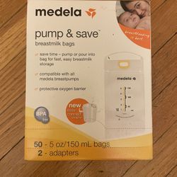 Brand New 100 Medela Pump & Save Breastmilk Storage Bags