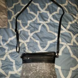 Black And Silver Purse