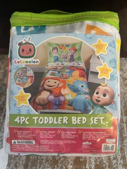 CoComelon Learning is Fun 4 Piece Toddler Bedding Set