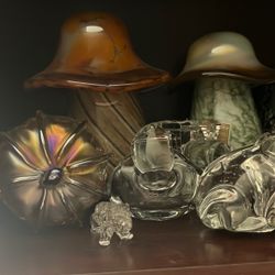 Art Glass Animals And Paperweights Some With Glow Prices Vary From 10:00- 80.00