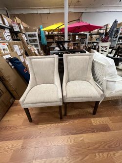 Set of 2 Upholstered Dining Chairs