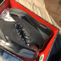 Jordan 3 Retro Black Cat 3s Size 9.5