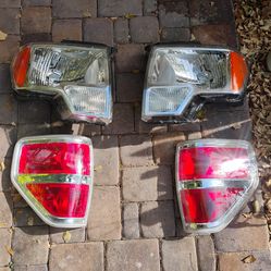 Ford F-150 front headlights and tail lights