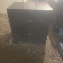 2 Drawer Wooden End Dresser 