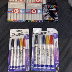 Artist’s Loft Alcohol Markers, Sharpie Paint Markers, & 4 Pack of Posca