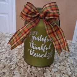 Beautiful Glass Candle Lanterns Fall Display.  Yorktown And Staples Area 