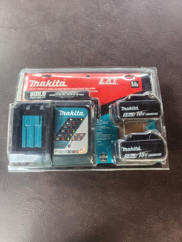 Makita Batteries And Rapid Charger