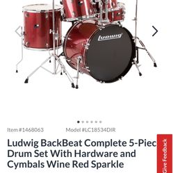 Ludwig Ascent 5 Piece Drum Set
