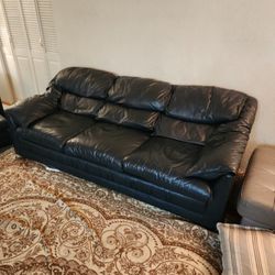 Leather Sofas and Chair