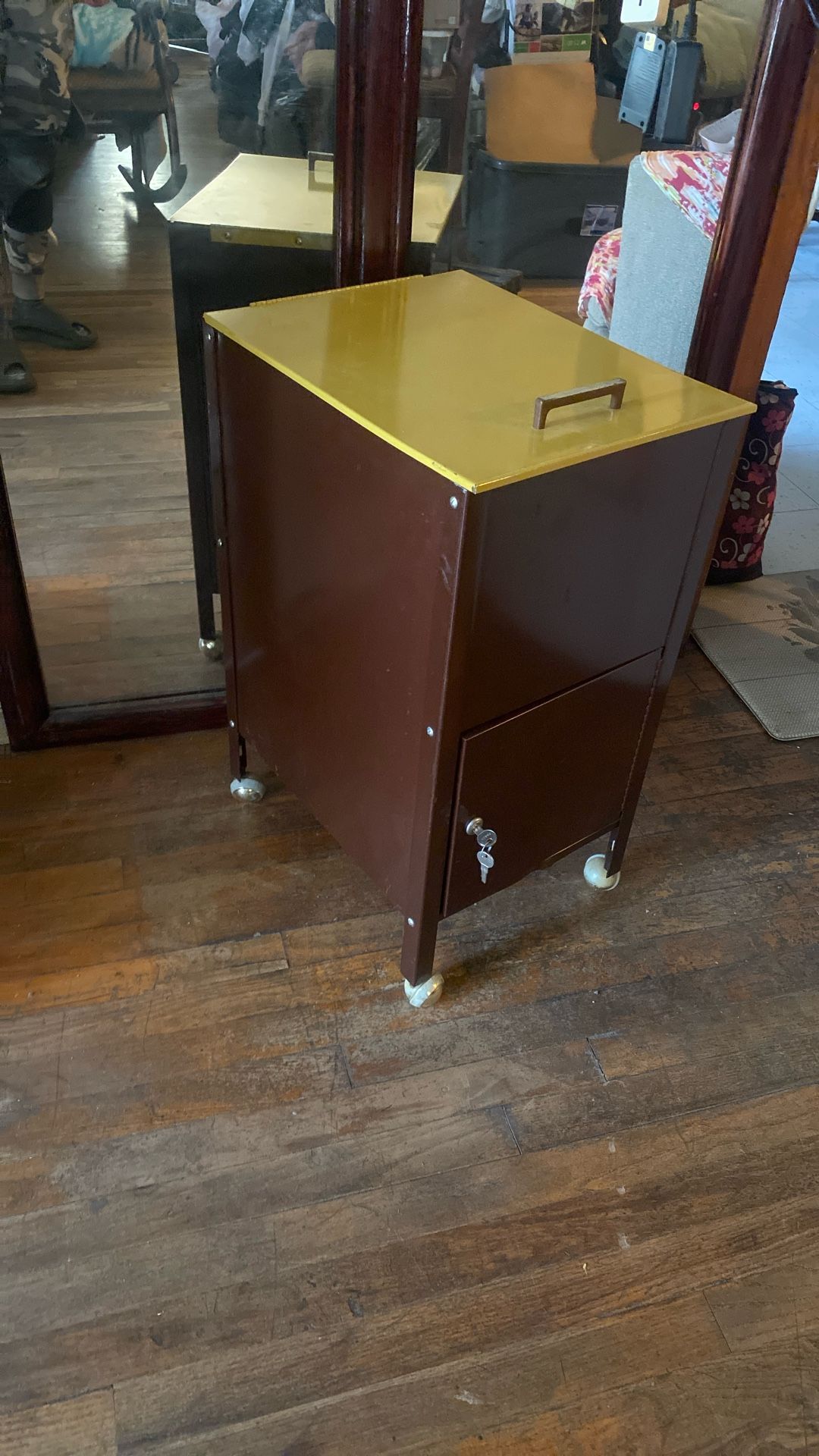 VTG/industrial Office Metal Rolling File Cabinet