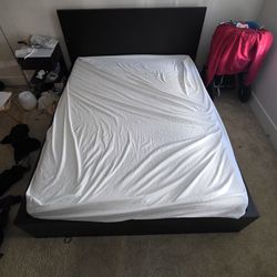 Like new bed frame and new mattress