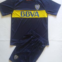 Young Adult Boca Juniors Size Small Soccer Uniform- Uniformes De Futbol