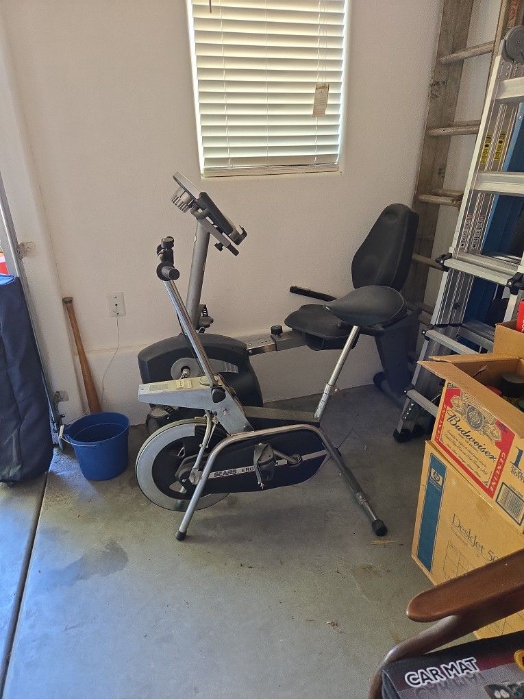 2 Vintage exercise bikes