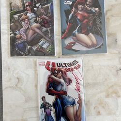 Ultimate Spider-Man #4 Campbell Exclusive Covers A, B, C  Signed
