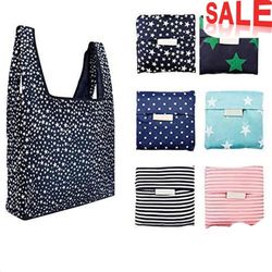 Portable Folding Bag Reusable Grocery Shopping Bags for Groceries. each bag $1 , 6 for $5 ( please follow my page all brand new 