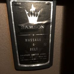 Vintage Exercise Equipment - Samson Massage-A-Belt 