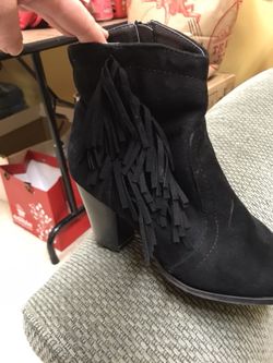 Ankle boots with fringe size 8
