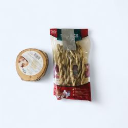 Oxbow Timothy Club Timothy Twists & Small Animal Chewable Wood Fruit Bowl Combo   