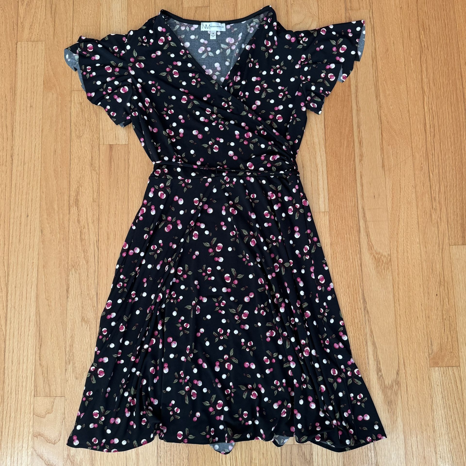 Y2K Black & Pink Coral Mini Dress | Coquette Party Dress | Size [S]