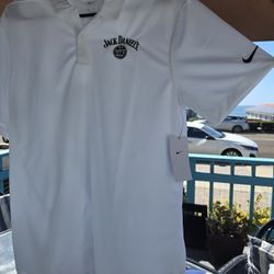 New Nike Jack Daniel's Branded Golf Shirt Size M