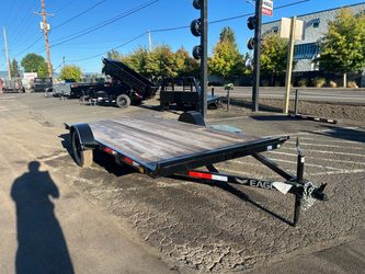 2026 Eagle Trailer 7X14 ATV FLAT DECK SINGLE AXLE