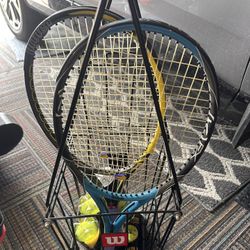 Tennis Rackets With Metal Holder