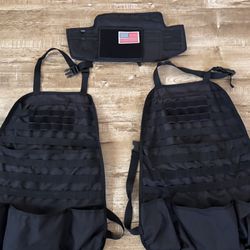 Car Organization- Tactical Visor and Jeep Wrangler or any SUV - Car Seat Back Organizer - 3 Pieces $40
