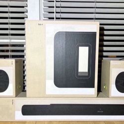 Sonos Ultimate Immersive Set (Black) with Arc Ultra Bundle of 4:  Arc Ultra (Black) + Sub 4 (Black) + 2x Era 300 (Black). Brand New, Warranty too.