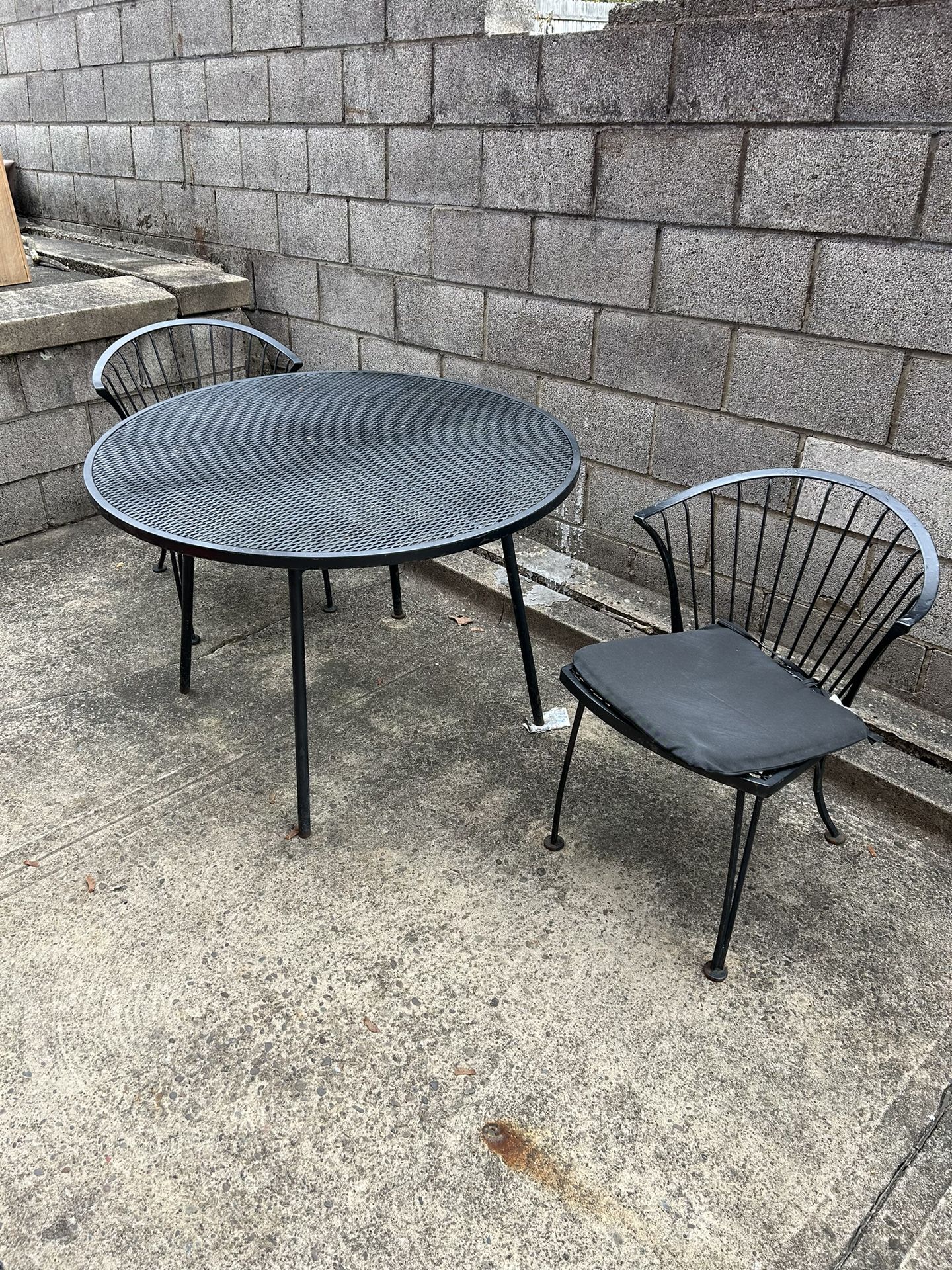 Wrought Iron Table and Chairs 