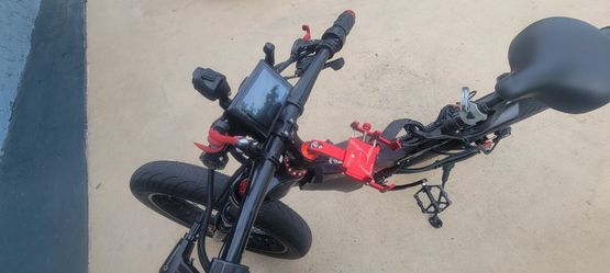 2,000 WATT Custom Black RED EBIKE!