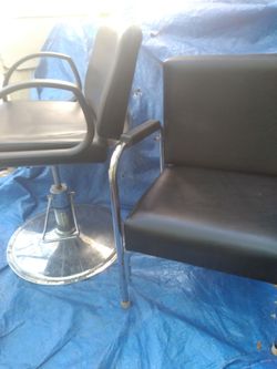 2-Piece Hydraulic Professional Barbers Chair + Salon Hair Wash Chair