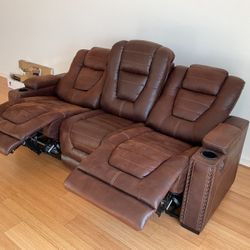 Ashley 3 Seat Power Recliner for Sale
