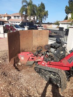 Stump grinder. removal. grinding 