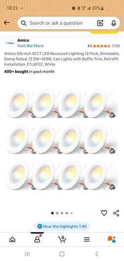 Amico recessed can down lighting
