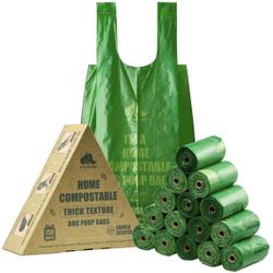 RockRhino Vanilla-Scented Dog Poop Bags, 150 Count, Compostable