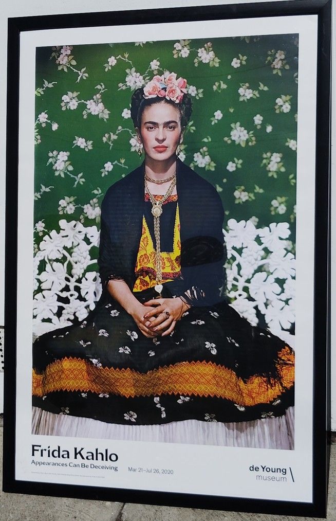 Frida Kahlo Framed Print De Young Museum SF Art Exhibition 2020