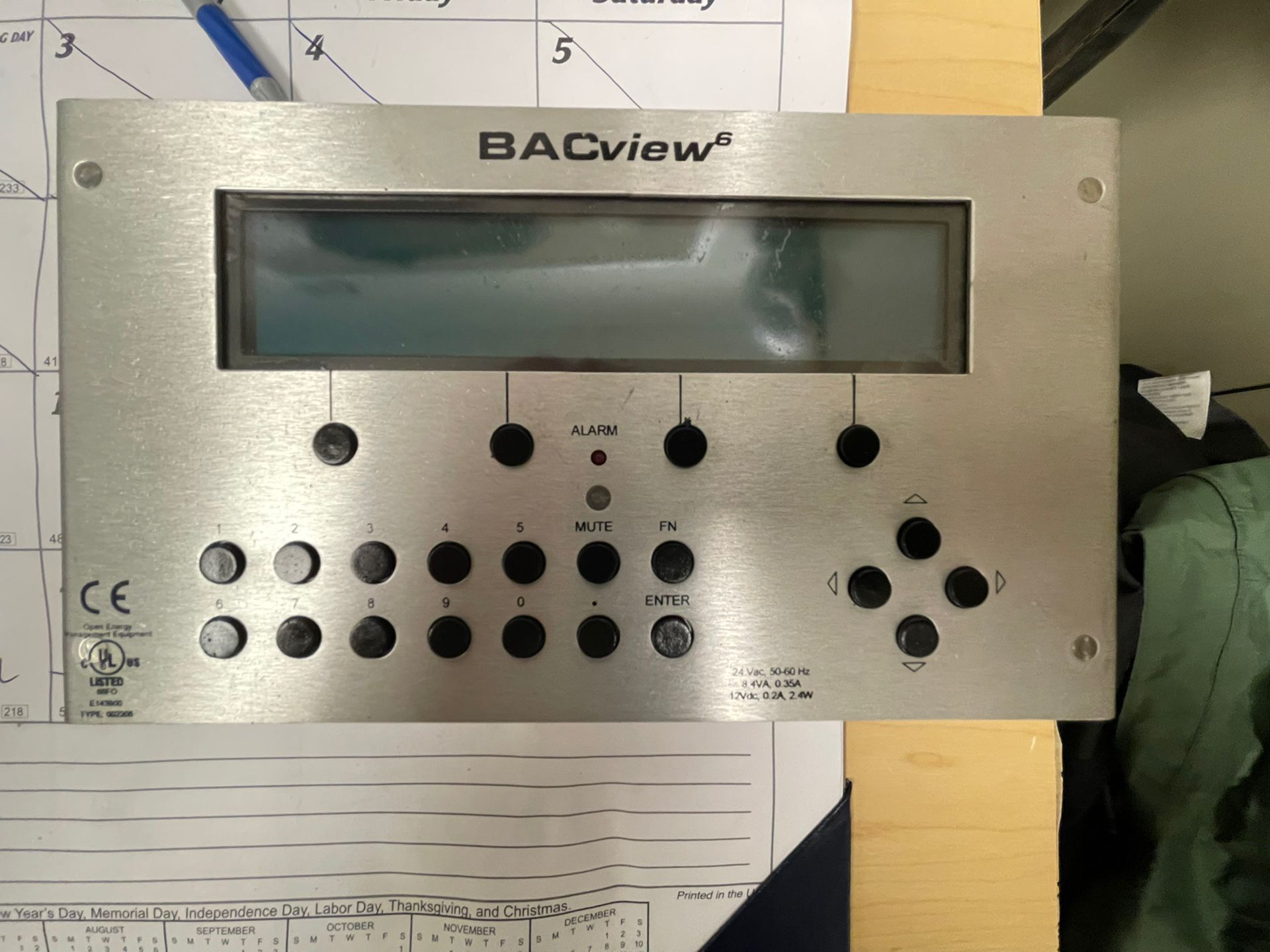 Automated Logic Corp ALC BACview6 Operator Display(USED/TESED)