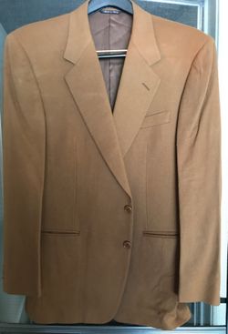 Canali mens 40R cashmere camel color jacket