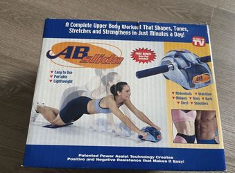 Like New AB Slide Upper Body Workout System Roller Stretch Machine