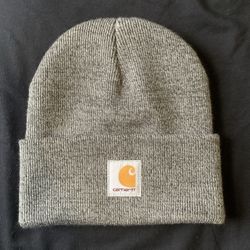 Carhartt Knit Beanie: Grey: Model AH8998: Pre Owned Youth One Size Fits Most