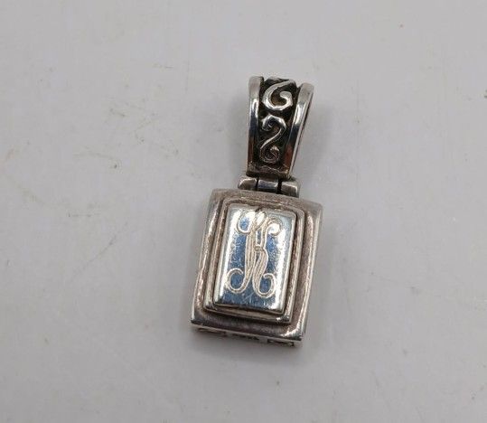 Vintage Sterling Pendant "K", 925