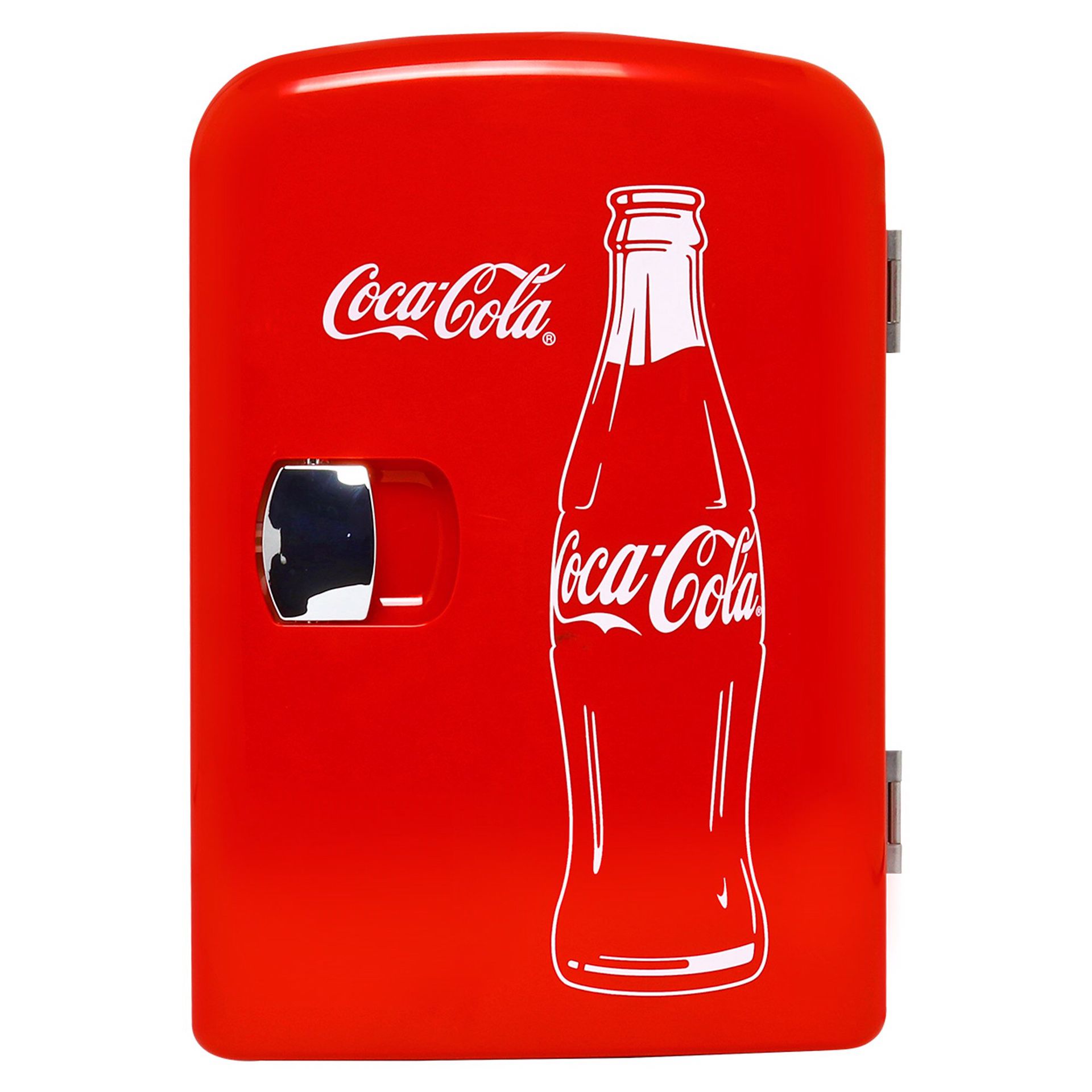 Classic Coca Cola 6 Can Portable Fridge w/Dr. Pepper Retro Metal Tin Sign