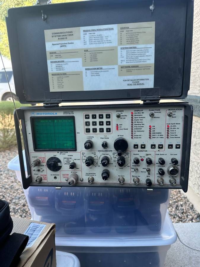 Motorola service monitor and analyzer