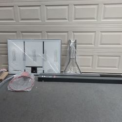 Goaliath 50 inch backboard and rim combo originally its in ground basketball hoop but only have the backboard and rim 